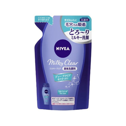 Nivea Milky Clear Deep Clear Cleanser 130ml [refill] - Deep Clear Face Wash