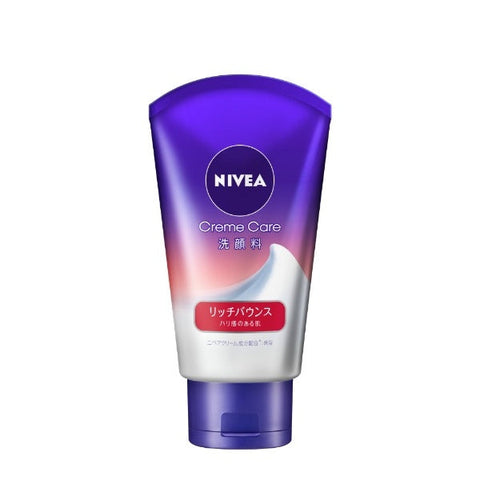 Nivea Creme Care Rich Bounce Cleanser 130g - Moisturizing Facial Cleanser From Japan
