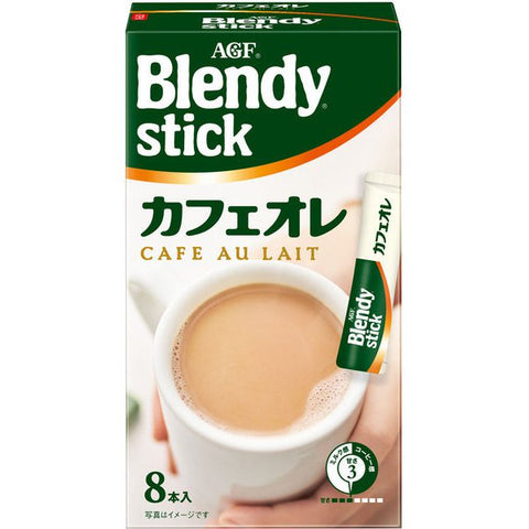 Ajinomoto Agf Blendy Stick Caramel Cafe Au Lait 8 Sticks - Caramel Flavor Instant Coffee