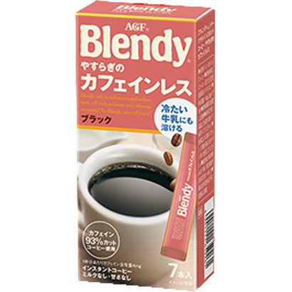 Ajinomoto Agf Blendy Personal Relaxing Caffeine-Less Instant Coffee 7 Sticks - Decaffeinated Coffee