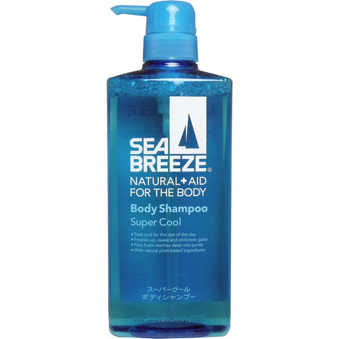 Seabreeze Super Cool Body Shampoo 600Ml Bulk Purchase (5 Pieces) - Made In Japan