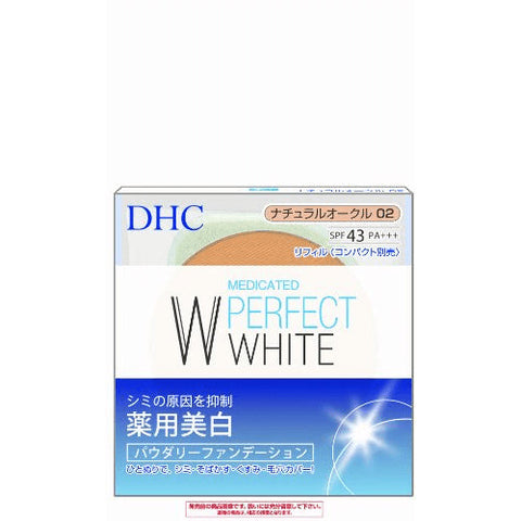 Dhc Medicated Perfect White Powdery Foundation Natural Ocher 02 [refill] - Powdery Foundation