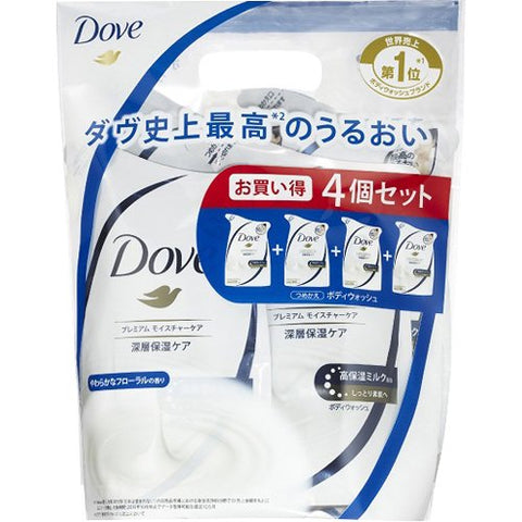 Dove Body Wash Japan Moisture Care Refill 360G X 4 Pieces