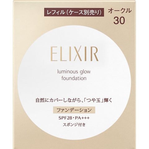 Shiseido Elixir Luminous Glow Foundation Ocher 30 SPF28/ PA +++ 10g [refill]