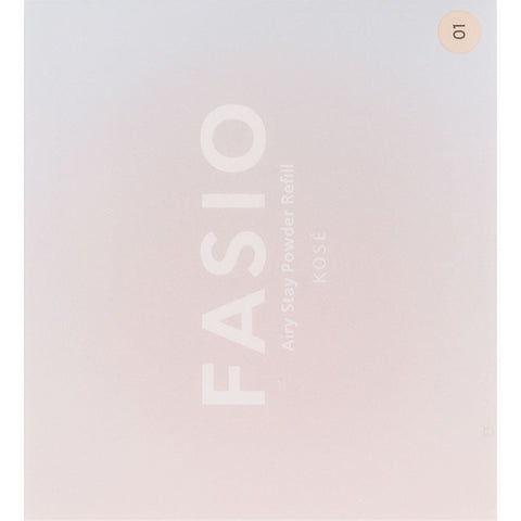 Kose Fasio Airy Stay Powder 01 Pink Beige [refill] - Facial Powder - Japanese Makeup Products