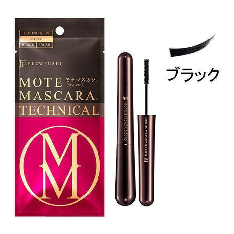 Flowfushi Mote Mascara Technical 03 Micro Black Color 7g - Japanese Mascara