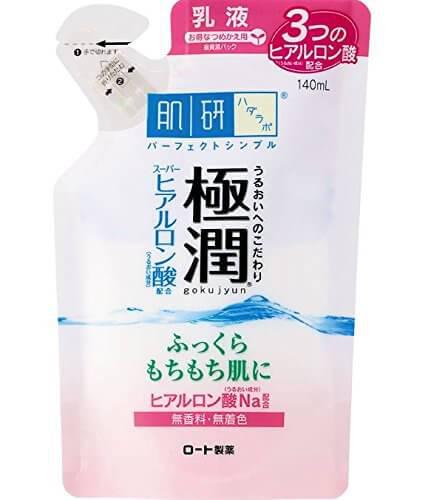 HadaLabo Gokujyun Hyaluronic Milky Lotion - Refill (140ml) - Japanese Skincare