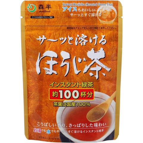Morihan Instant Houjicha Roasted Green Tea 60g - Fast-Melted Tea - Roasted Green Tea From Japan