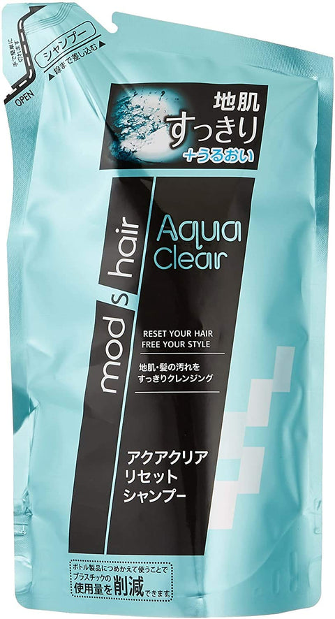 Unilever Jeans Japan Mod'S Hair Aqua Clear Reset Shampoo 350Ml Refill 12Pk