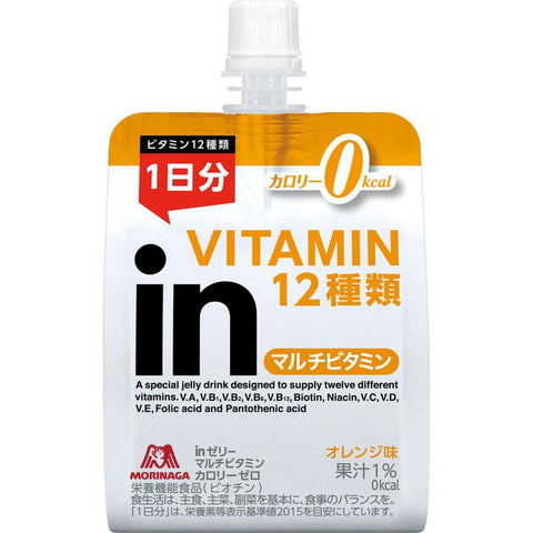 Morinaga In Jelly Multi Vitamin Zero Calorie 180g - Japanese Vitamin And Mineral Supplements
