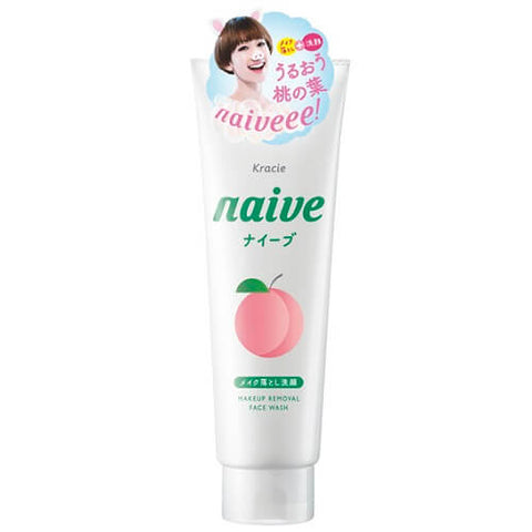 Kracie Naive Makeup Cleansing Foam Peach 200g - Japanese Foam Cleansing - Makeup Remover