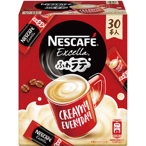 Nestle Japan Nescafe Excella Fuwa Cafe Latte Instant Coffee 30 Sticks x 3BOX - Creamy Coffee