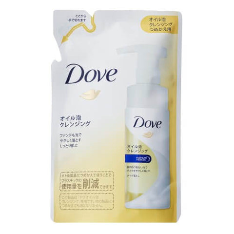 Dove Nutrium Moisture Oil Foam Cleansing 130ml [Refill] - Japanese Makeup Remover