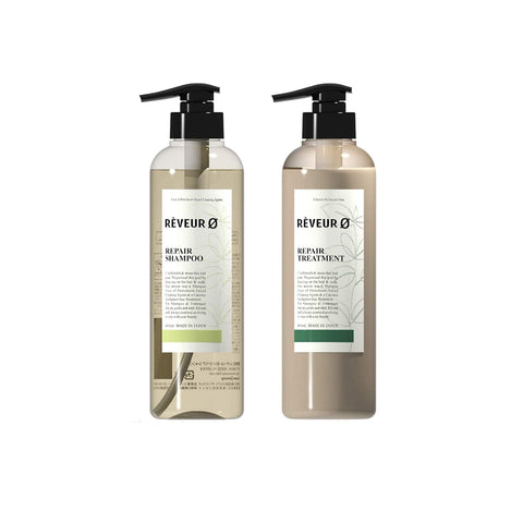 Reveur0 Repair Silicone Free Shampoo & Cation Free Treatment Set (460Ml) - Japan