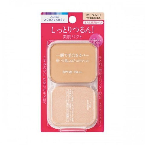 Shiseido Aqua Label Moist Powdery Ocher 30 SPF20/ PA ++ 11.5g [refill] - Japan Makeup