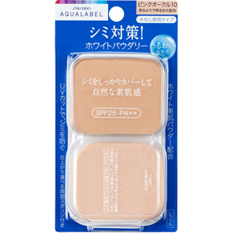 Shiseido Aqua Label White Powder Powdery Pink Ocher 10 SPF25/ PA ++ 11.5g [refill]