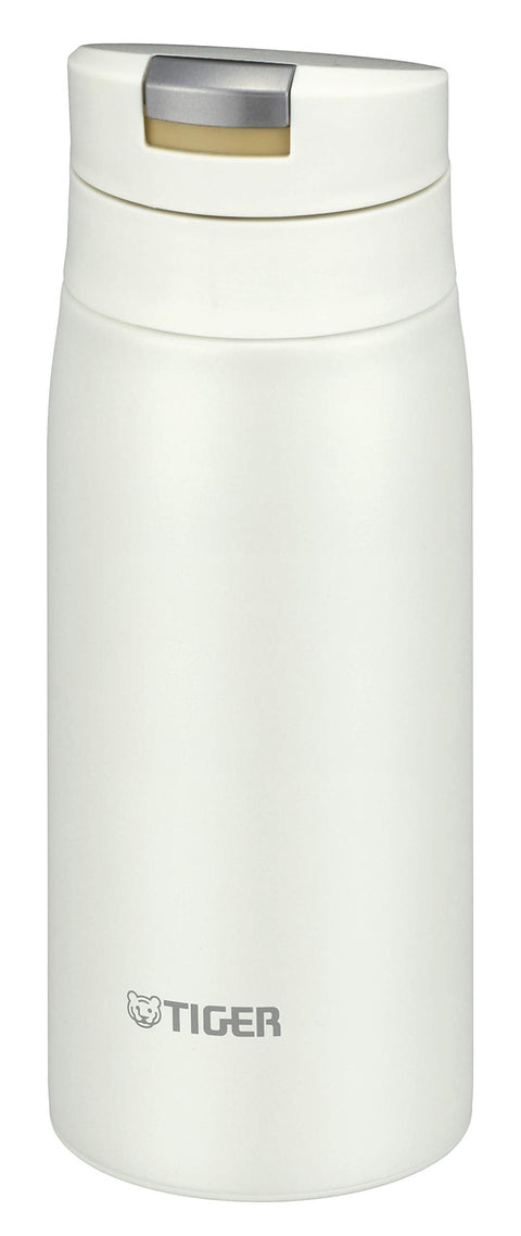 Tiger Water Bottle 350Ml Sahara Mug Stainless Bottle One Touch Lightweight Mcx-A352Wr Shell White