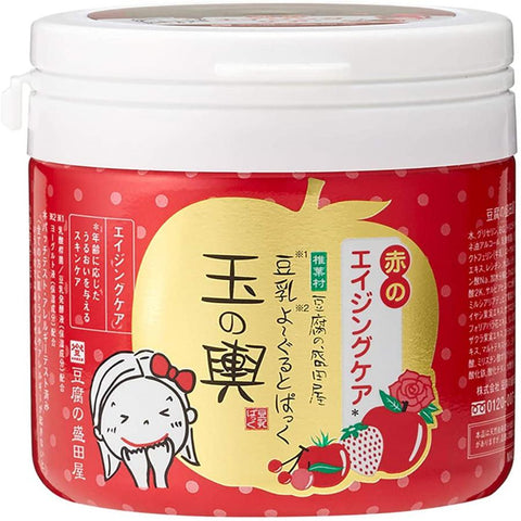 Tofu No Moritaya Soy Milk Yogurt Red Aging Care Facial Cream Mask 150g - Japanese Face Mask