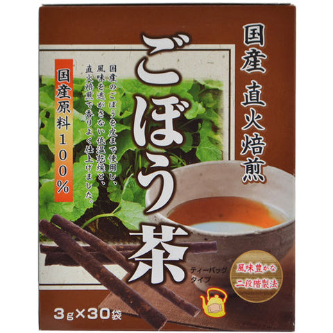 Unimat Riken Gobo Burdock 3g x 30 Bags - Burdock Tea - Direct Fire Roasted Burdock Tea