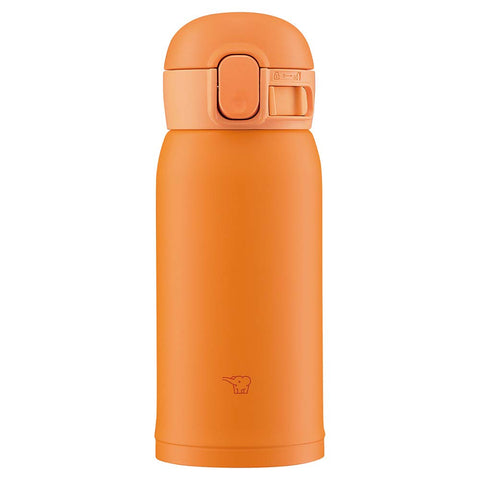 Zojirushi Sm-Wa36-Da Stainless Steel Mug Seamless One Touch Orange 360ml - Japanese Thermose Bottle